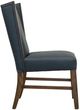 International Furniture Direct Forge Blue/Chocolate Brown Leather Dining Side Chair-2