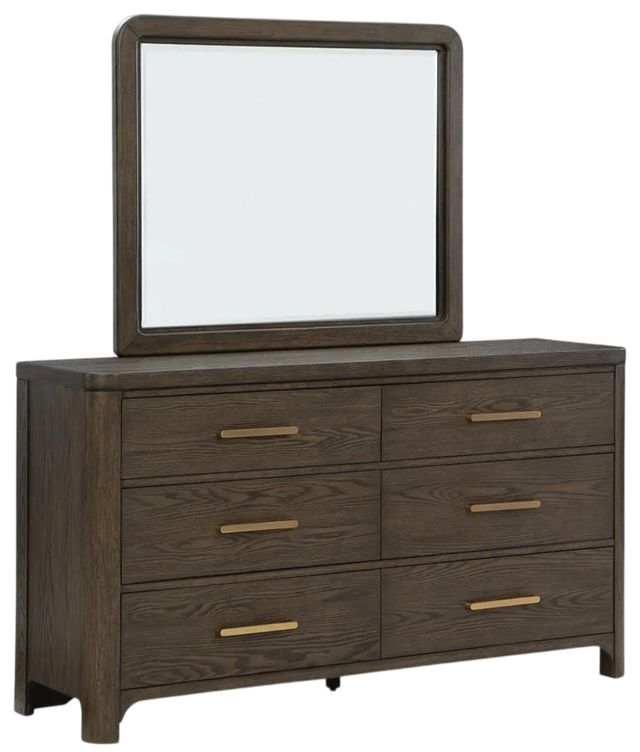 Signature Design by Ashley® Radkin Burnished Brown Dresser and Mirror-0