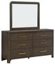 Signature Design by Ashley® Radkin Burnished Brown Dresser and Mirror-0