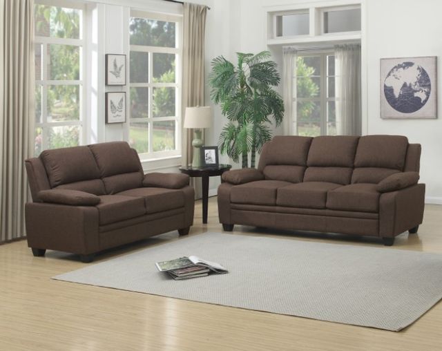 Mazin Furniture Darien Brown Loveseat-2