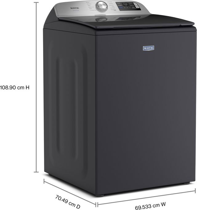 Maytag® Pet Pro 6 Cu. Ft. Midnight Steel Agitator Top Load Washer with Extra Power-2
