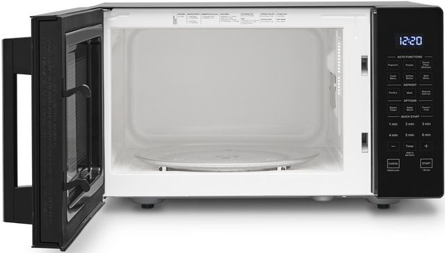 Whirlpool® 0.9 Cu. Ft. Black Countertop Microwave-1