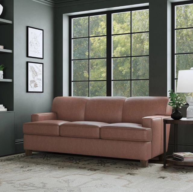 Flexsteel® Customizable Dempsey Leather Sofa-1