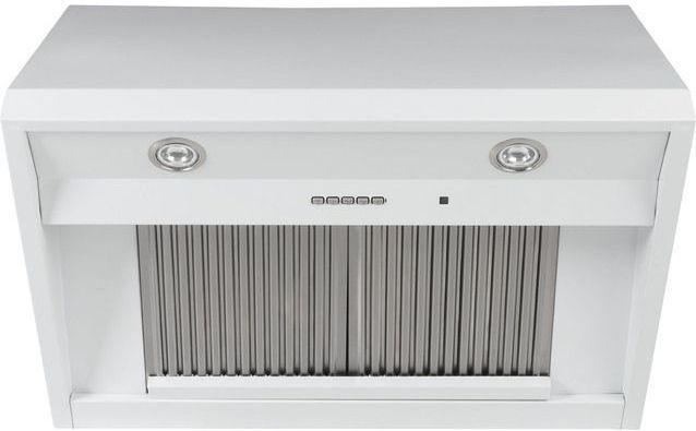 Café™ Commercial 36" Matte White Wall Mounted Range Hood-2