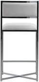 Modus Furniture Amalfi Chrome/White X-Base Counter Stool-4