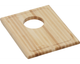 Elkay® Hardwood Light Brown 13.25" x 16.88" x 1" Cutting Board-0
