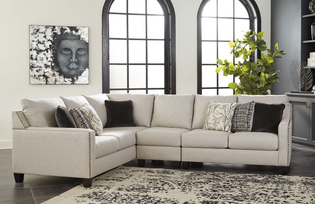 Signature Design by Ashley® Hallenberg 3-Piece Fog Left-Arm Facing Sectional-4