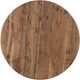 A & B Home Brown Drum-Shaped Natural Wood Coffee Table-1