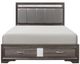 Mazin Furniture Luster Faux-Wood Eastern King Platform Bed-0