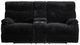 Elements International Admiral Black Power Motion Loveseat with Console-3