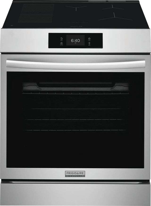 Frigidaire Gallery® 30'' Smudge-Proof® Stainless Steel Slide-In Induction Range with Stone-Bake-0