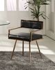 VIG Furniture Modrest Rosario Black/Rose Gold Dining Chair-1