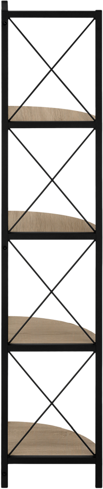 Monarch Specialties Inc. Black/Dark Taupe Bookcase-2