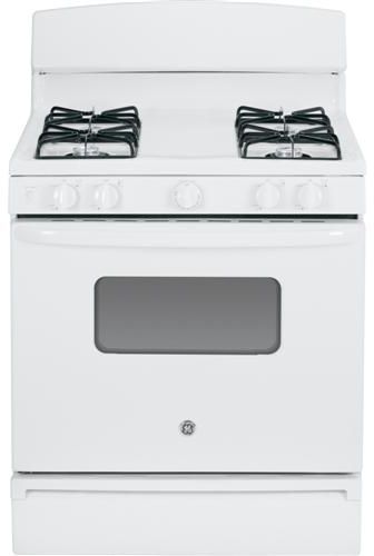 GE 30" Free Standing Gas Range-White-0
