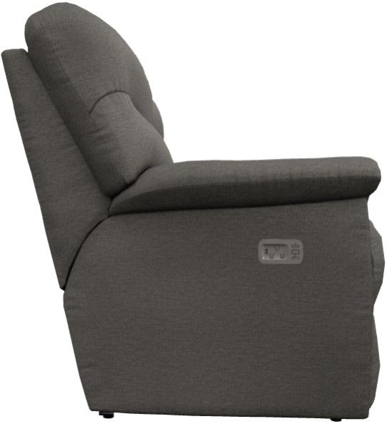 La-Z-Boy® James Charcoal Power Reclining Loveseat with Headrest-3