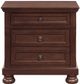 Mazin Furniture Begonia Cherry Brown Nightstand-0