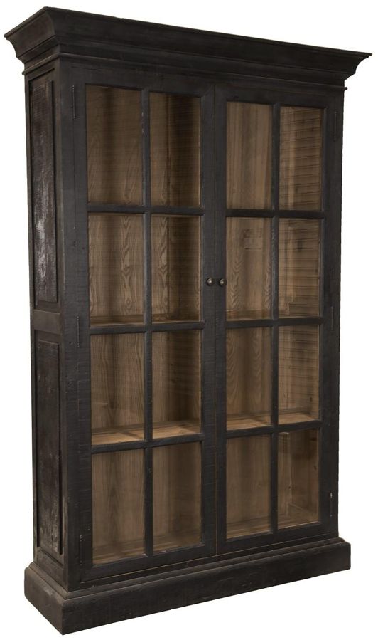 Nest Home Collections Ebony Black Library Cabinet-0