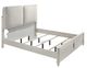 ACME Furniture Laveda Light Gray/Pearl White Eastern King Upholstered Panel Bed-0