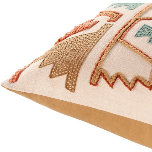 Surya Bisbee II Teal 22"x22" Toss Pillow with Down Insert-1