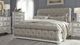 Liberty Furniture Abbey Park 5-Piece Antique White/Weathered Brown California King Upholstered Sleigh Bed Set-1