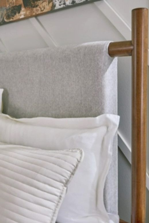 Signature Design by Ashley® Lyncott Gray California King Upholstered Panel Bed-4