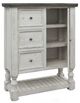 International Furniture Direct Stone 4-Piece Ivory Queen Bedroom Set-3