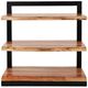 Jofran Inc. Nature's Edge Black/Natural Small Bookcase-1