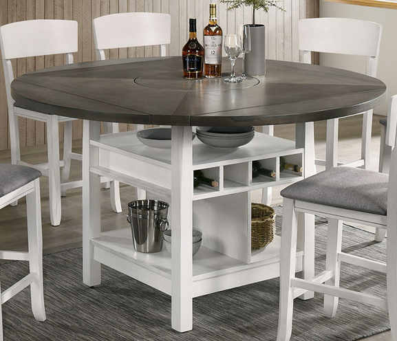 White gray kitchen table top