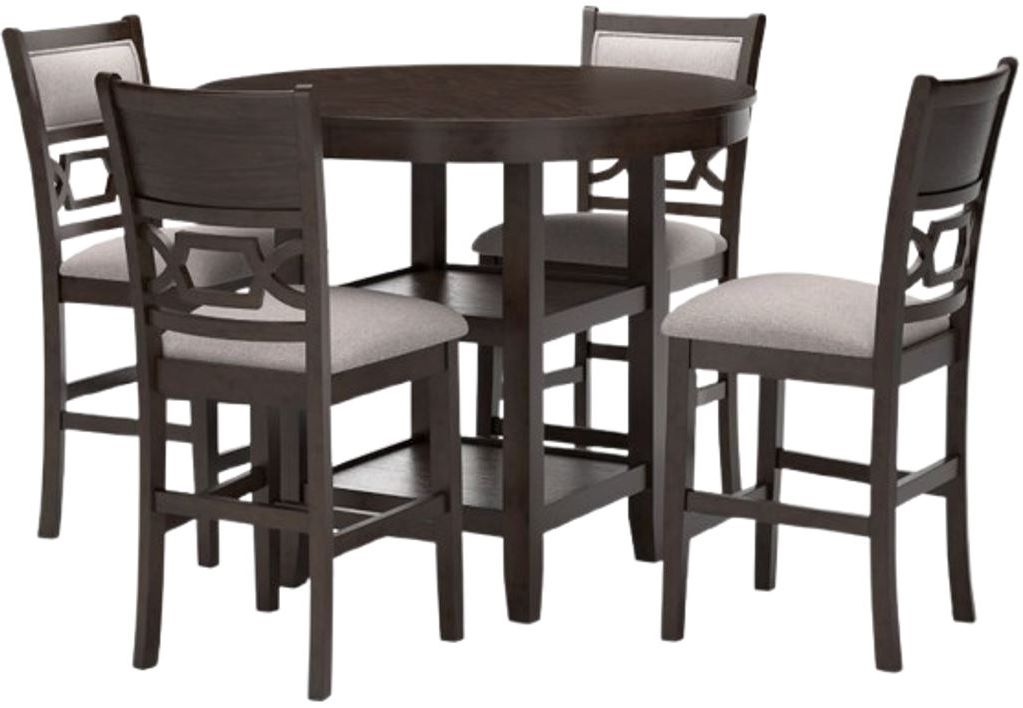 Signature Design by Ashley® Langwest 5-Piece Cherry Brown Counter Dining Set