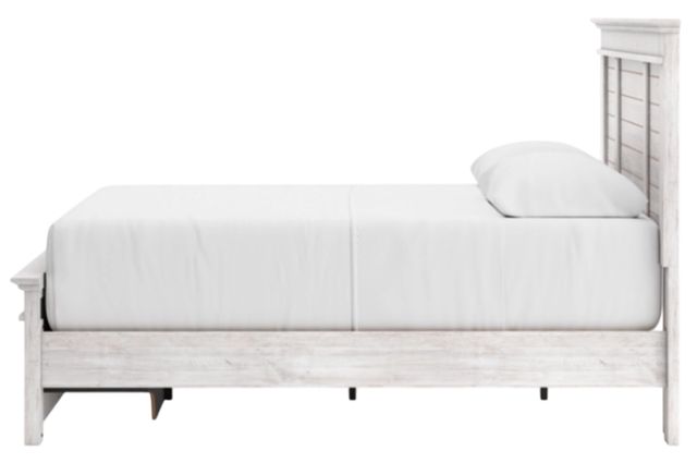 Signature Design by Ashley® Makidern Whitewash 68" Queen Panel Storage Bed-3