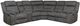 Powell® Keystone 6-Piece Gray L-Shape Manual Reclining Sectional-0