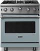 Viking® 5 Series 30" November Sky Pro Style Natural Gas Range-0