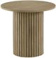 Coaster® Hamlyn Natural Oak Round Fluted Occasional Side End Table-0