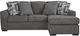 Signature Design by Ashley® Gardiner Pewter Chaise Sofa-1