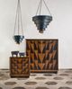 Currey & Company Chiffonade Antique Black/Contemporary Gold Leaf Large Pendant Lighting-2
