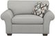 Flexsteel® Vail Silver Glacier Chair and a Half-1