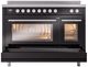 Ilve® Professional Plus II 48" Glossy Black Pro Style Induction Range-4
