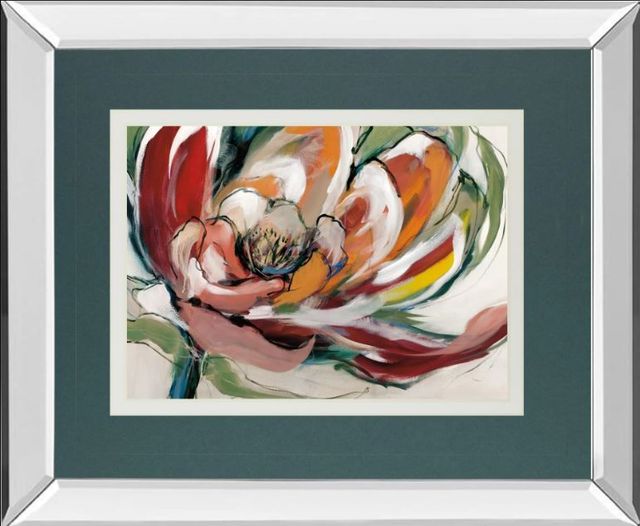 Classy Art Bloomed I by Fitsimmons, A. Mirror Framed Wall Art-0