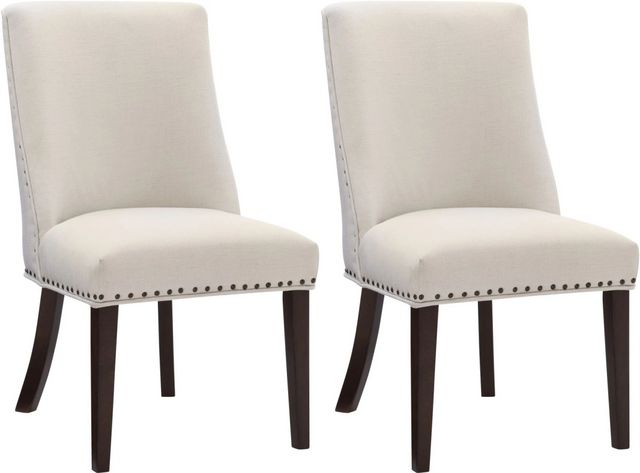 Powell® Auden 2-Piece Natural/Espresso Dining Chair Set