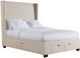 Elements International Magnolia Sand Queen Upholstered Storage Bed-0