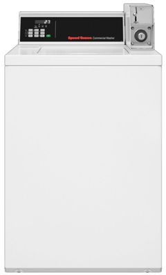 Speed Queen® Commercial 3.2 Cu. Ft. White Coin Drop Top Load Electric Washer