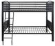Powell® Heavy Metal Black Full/Full Bunk Bed-3