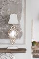 A & B Home Distressed White Table Lamp-3