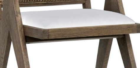 Dovetail Furniture Ocampo Gray/White Dining Arm Chair-2