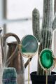 A & B Home Floating Gold/Green Agate Crystal Sculpture-4