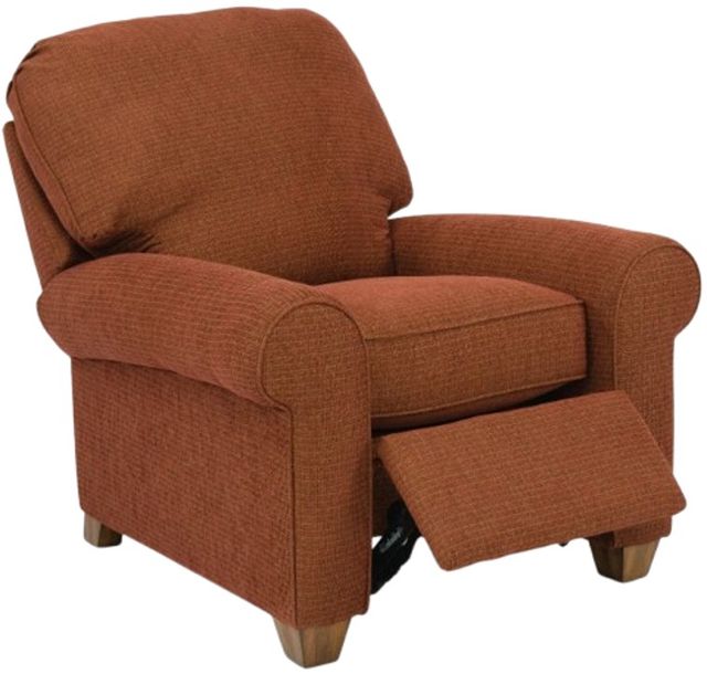 Flexsteel® Thornton Dark Orange High-Leg Manual Recliner-0