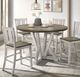 Furniture of America® Dakota Antique White Counter Height Table with Ash Brown Top -1