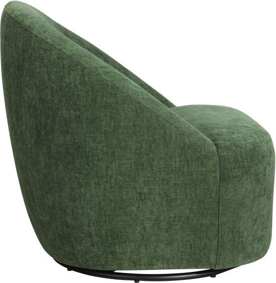 Coaster® Leon Green Upholstered Swivel Accent Chair-4