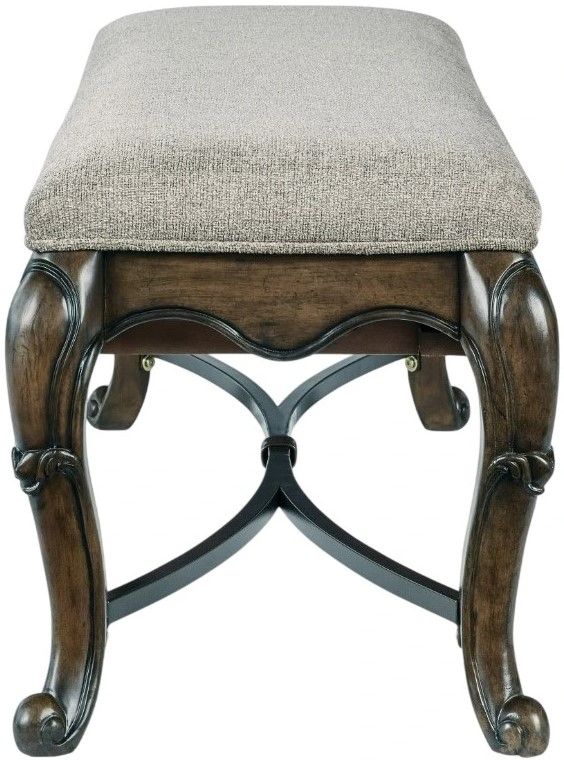 Signature Design by Ashley® Maylee Dark Brown Upholstered Storage Bench-3