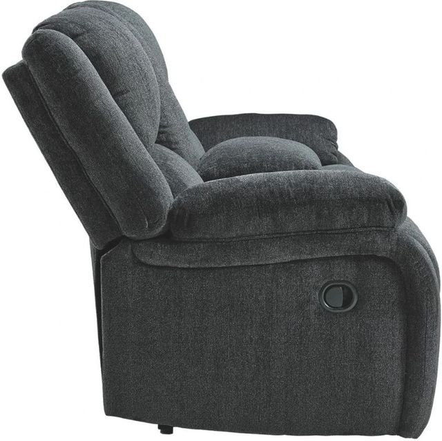 Signature Design by Ashley® Draycoll Slate Manual Reclining Loveseat with Console-2